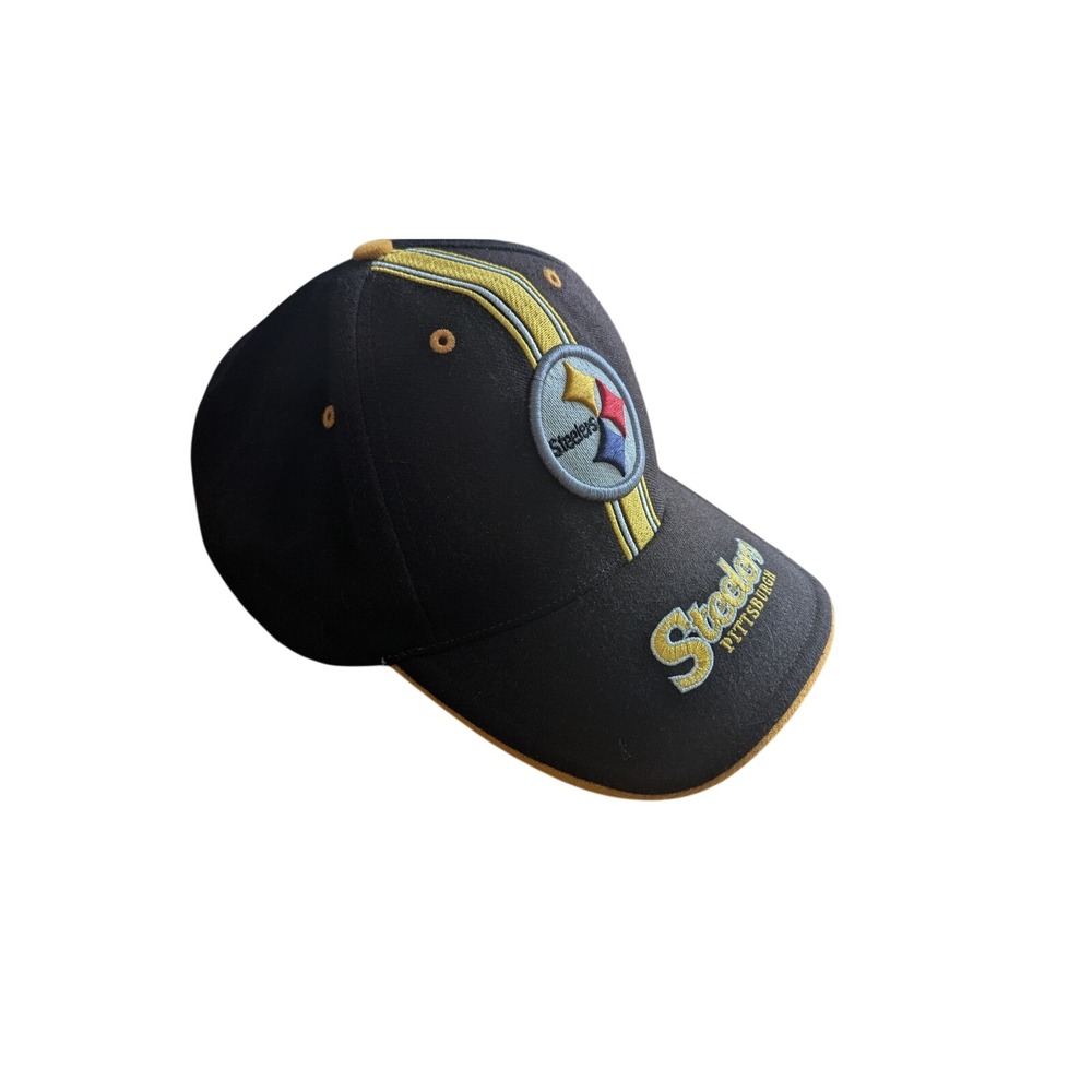Vintage Pittsburgh Steelers Hat Cap‎ Twins Enterprise NFL Football Black Yellow